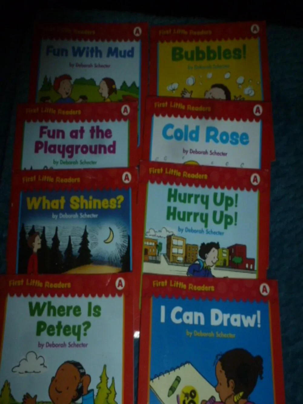 Scholastic First Little Readers Level A Book Lot – 8 Books by Deborah Schecter